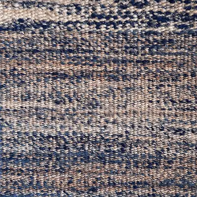 Worn Jute and Wool - Caparica Blue